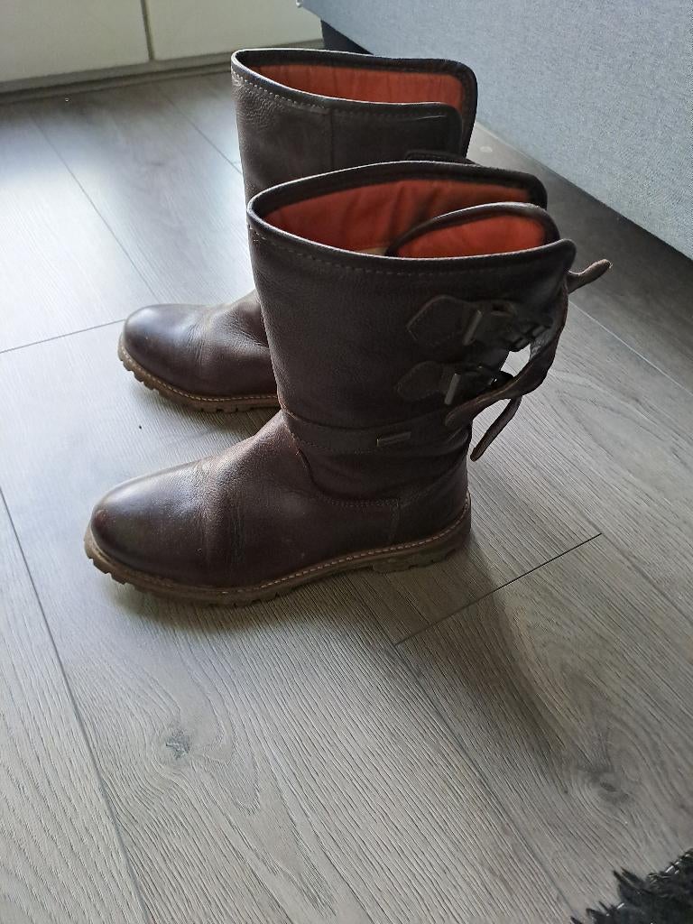 Leren laarzen dames, Kleding | Dames, Schoenen, Ophalen, Hoge laarzen, Bruin, Travelin