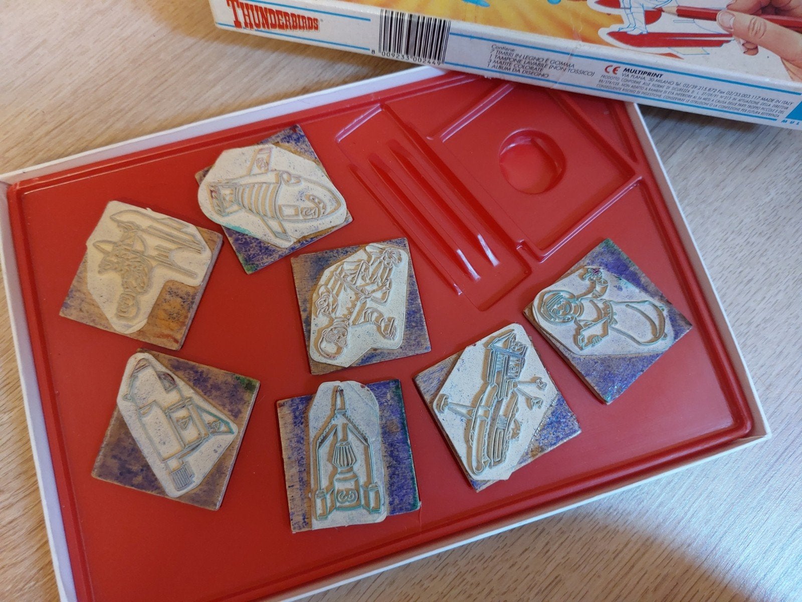 Thunderbirds stempel set, Ophalen of Verzenden