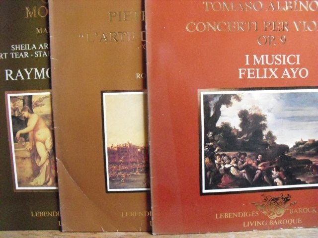 Italiaanse barok muziek "LIVING BAROQUE" 3LPs set, LP, Gebruikt, Ophalen of Verzenden, Beschermende buitenhoes