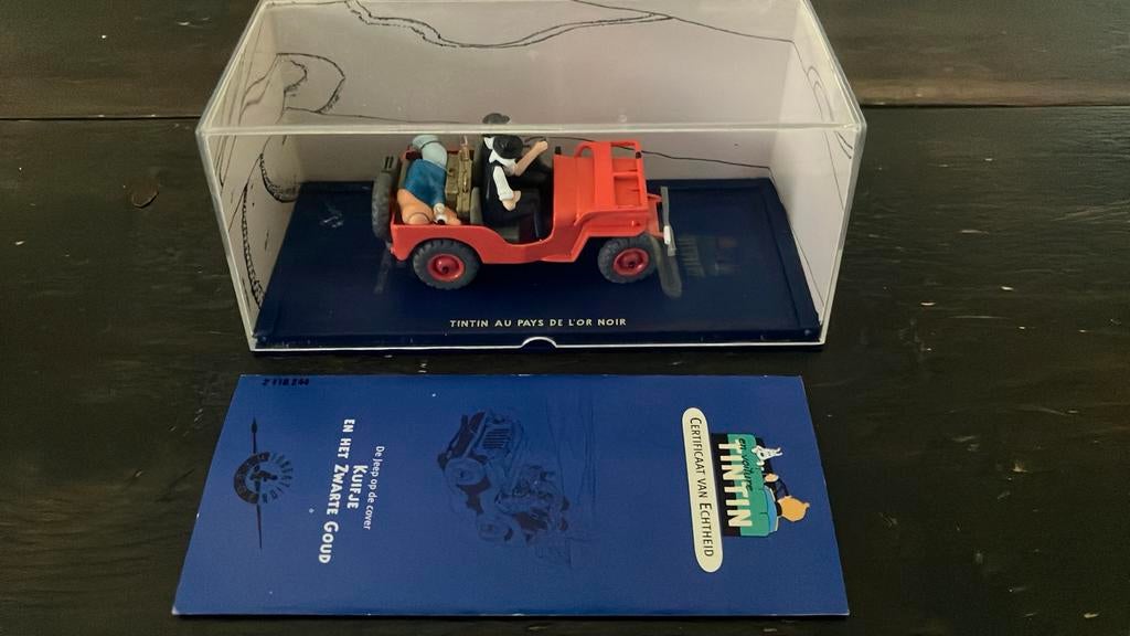 Kuifje auto: Kuifje en het zwarte goud, Ophalen of Verzenden, Kuifje, Zo goed als nieuw, Beeldje of Figuurtje