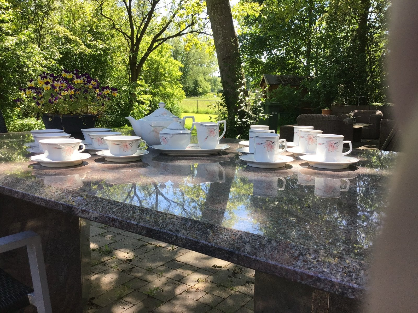Winterling Marktleuthen Bavaria servies met lelie DE, Ophalen, Overige merken, Klassiek, Zo goed als nieuw