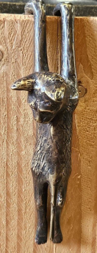 RANDHANGER POES / KAT / HANG POES / BRONZEN BEELD, Dierenbeeld, Nieuw, Info@huisentuindecoratiemarie.nl, Huis en tuin decoratie marie