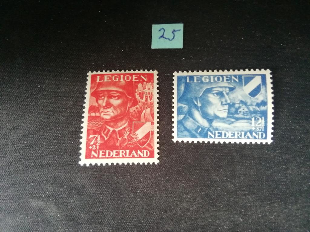NEDERLAND LEGIOENZEGELS SERIE NR 402 /403 ONGEBRUIKT, Postzegels en Munten, Postzegels | Nederland, Ophalen of Verzenden, Na 1940