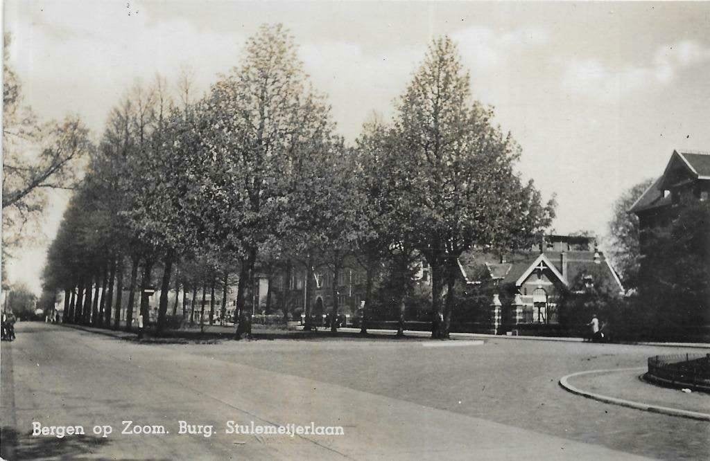 AK Bergen op Zoom - Burgemeester Stulemeijerlaan, Verzenden, 1940 tot 1960, Gelopen, Noord-Brabant