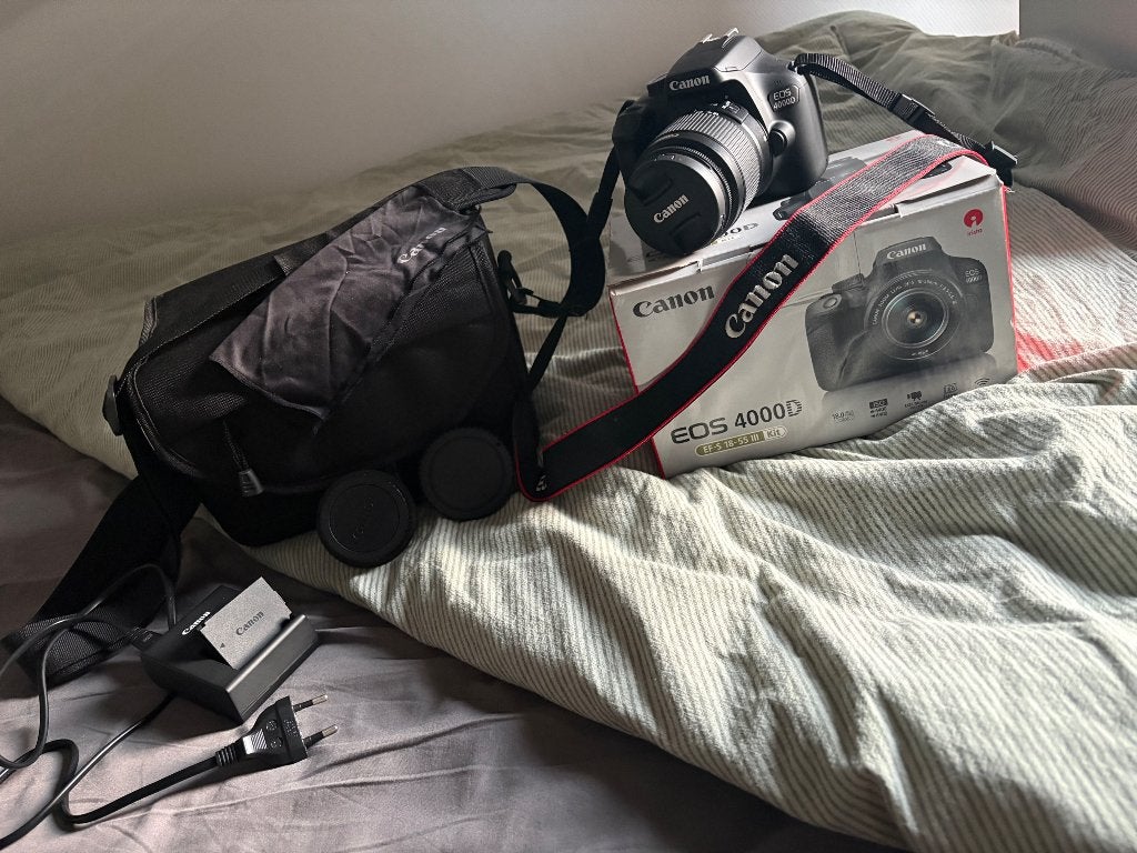 Canon EOS 4000 d camera zwart set, Ophalen, Spiegelreflex, Canon, Zo goed als nieuw
