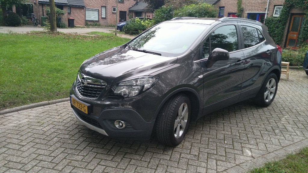 Opel Mokka Innovation 1.4 Turbo 140PK Start/stop 2016 Grijs, Voorwielaandrijving, 4 cilinders, Leder en Stof, Origineel Nederlands