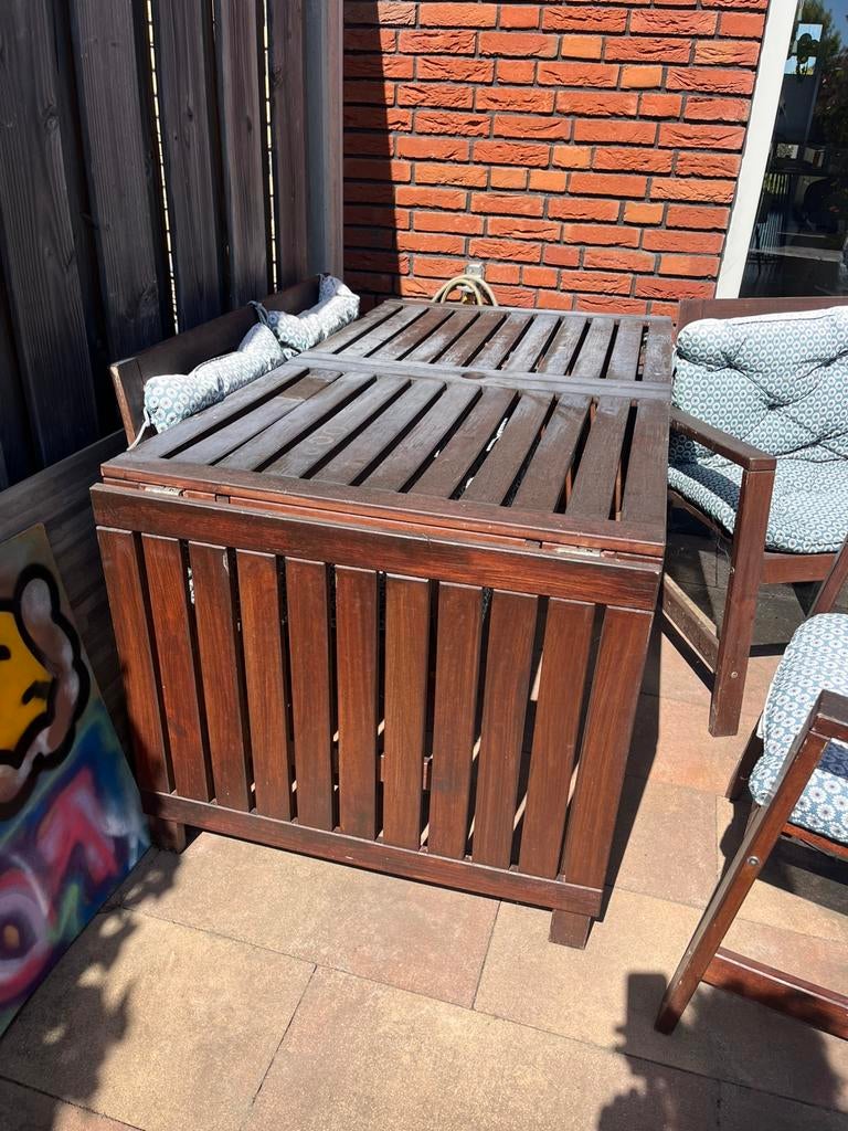 Ikea hout tuinset, Tuin en Terras, Tuinsets en Loungesets, Gebruikt, Hout, Ophalen