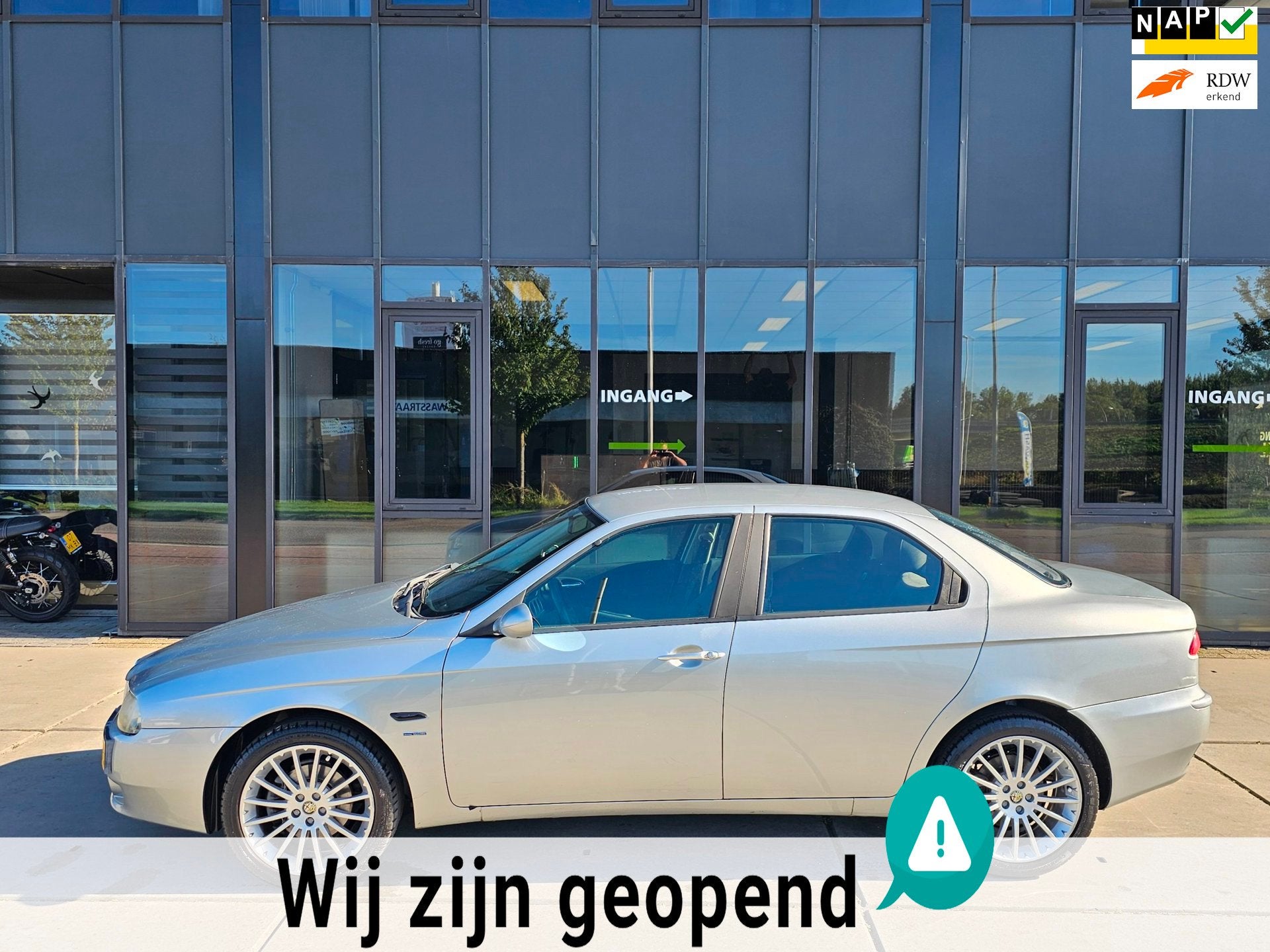 Alfa Romeo 156 1.8 T.Spark Impression - Airco - Cruise -, Auto's, Voorwielaandrijving, Stof, Gebruikt, Zwart