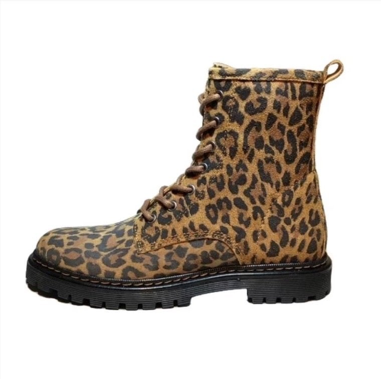 GIGA maat 36 lerenlaarsje/rits beige animal - SUPER SALE, Nieuw, Heerenweg 6 Katwijk, Laarzen, Giga