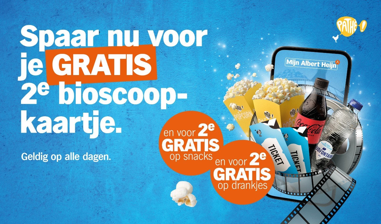 bioscoopactie AH zegels gevraagd, Tickets en Kaartjes, Twee personen, Kortingskaartje