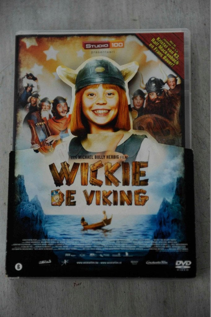 Wickie de Viking Studio 100 met stemmen van Kristel van K3, Cd's en Dvd's, Avontuur, Inclusief boekje, Verzenden, Alle leeftijden