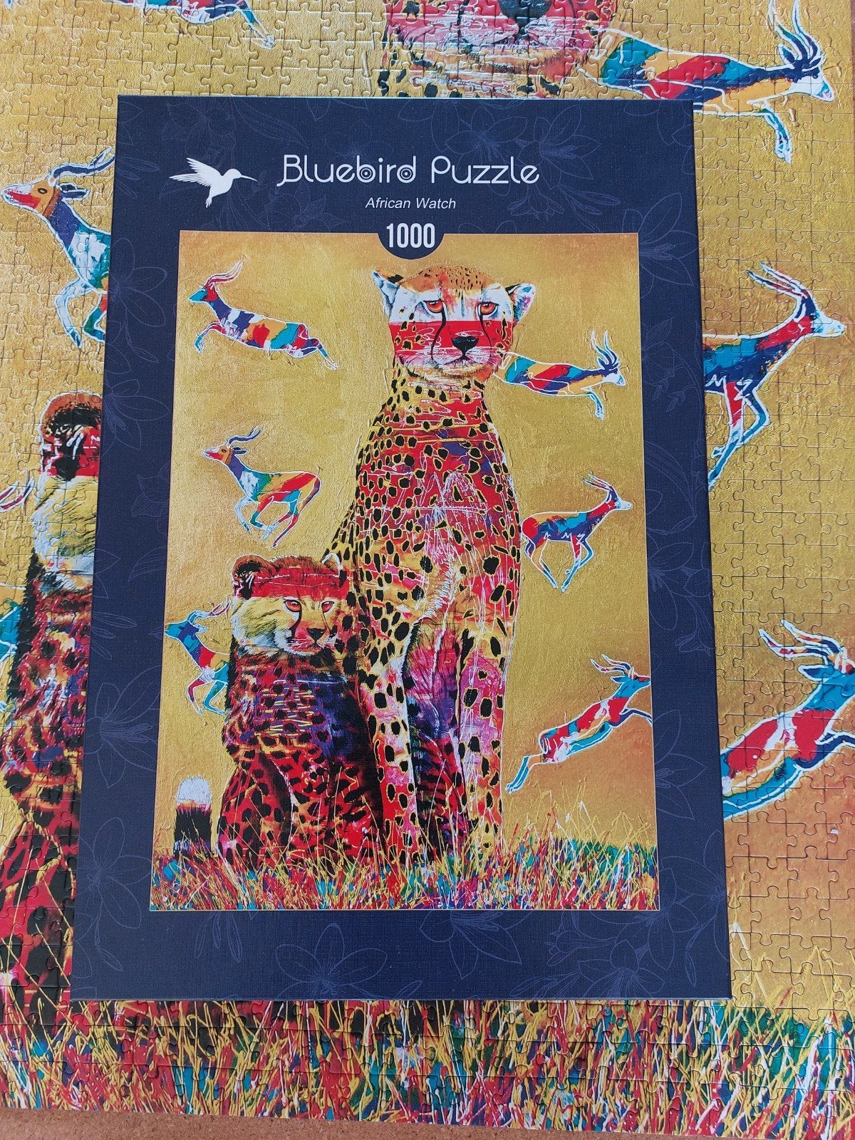 Bluebird Puzzel African Watch 1000 stukjes, Hobby en Vrije tijd, Denksport en Puzzels, Ophalen of Verzenden, 500 t/m 1500 stukjes