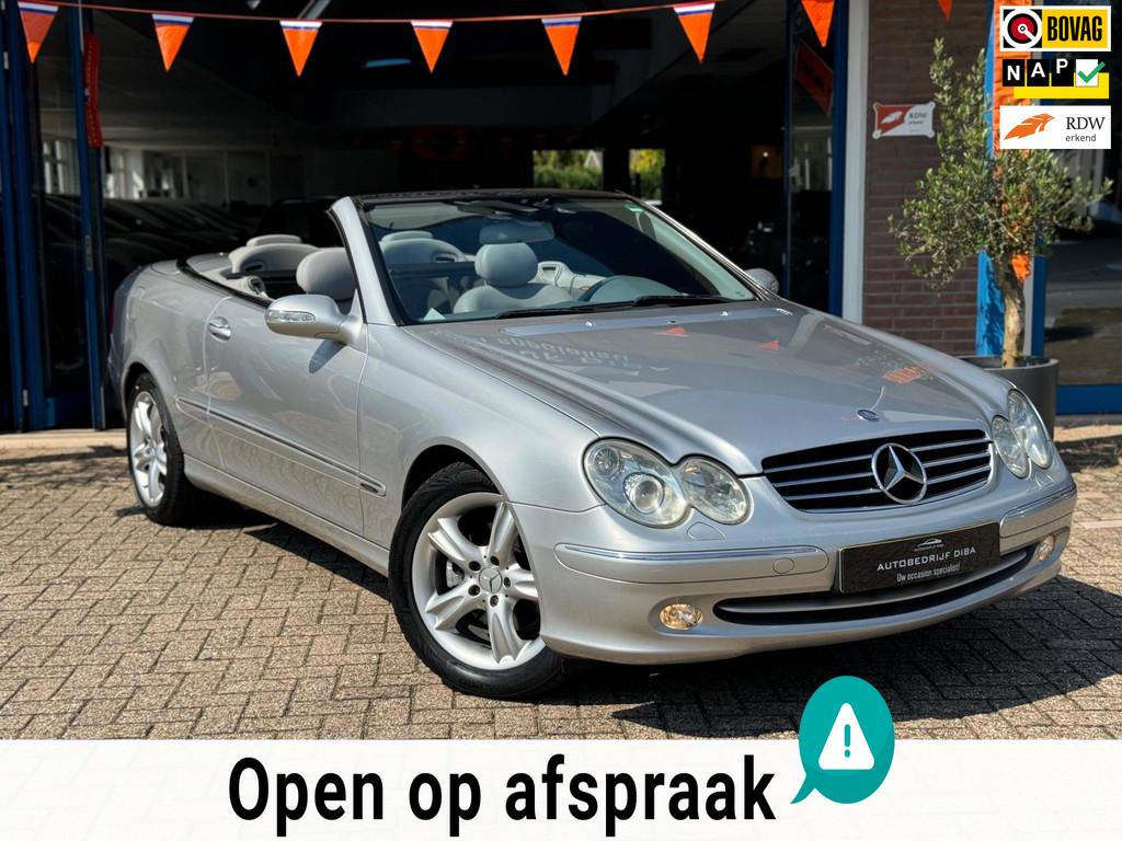 Mercedes-Benz CLK-klasse Cabrio 240 Elegance 2004 AUT Keyles, Automaat, Achterwielaandrijving, Gebruikt, Zwart