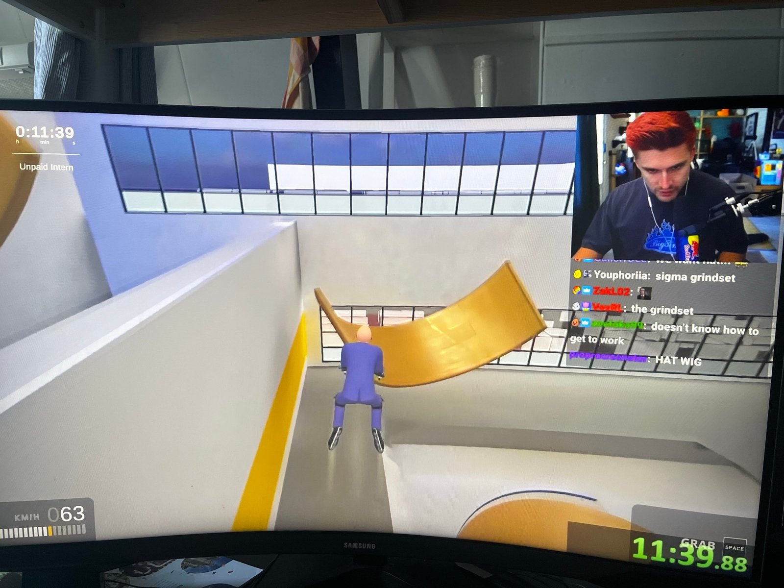 Samsung Odyssey G5 27" Curved 165Hz 1ms Gaming Monitor ZGAN, Gaming, Curved, Zo goed als nieuw, 151 t/m 200 Hz