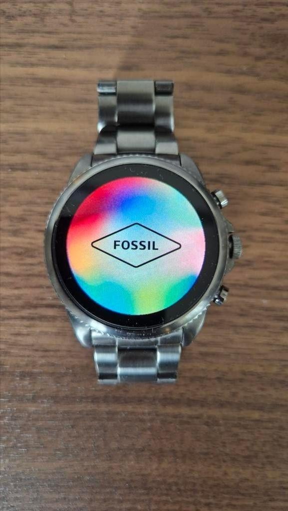 Fossil Gen 6 smartwatch gunmetal, Sieraden, Tassen en Uiterlijk, Smartwatches, Zwart, Fossil, Ophalen of Verzenden, Zo goed als nieuw