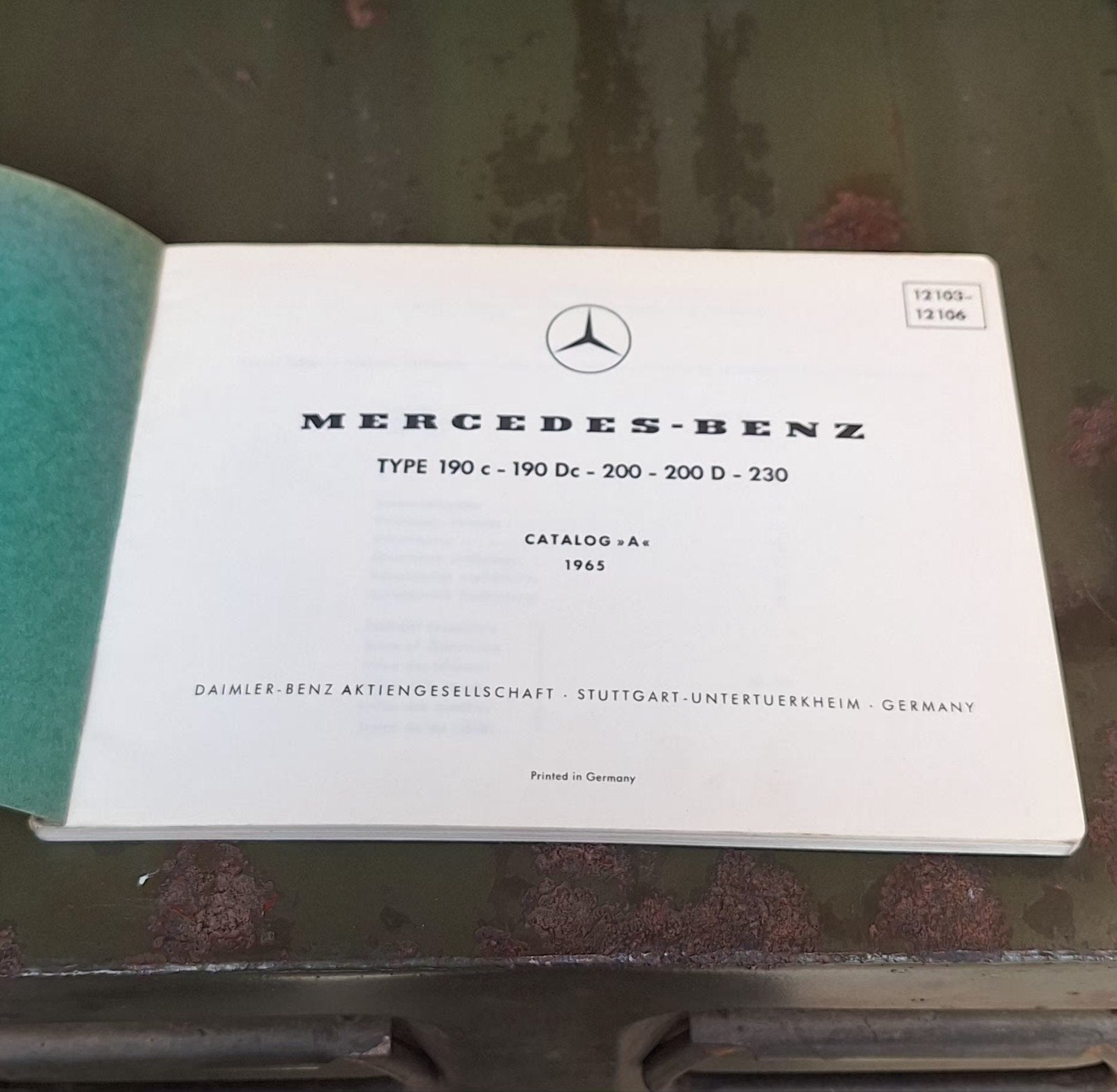 Mercedes-Benz Catalogus A 1965 W110 Heckflosse, Gelezen, Mercedes-Benz, Mercedes, Ophalen of Verzenden
