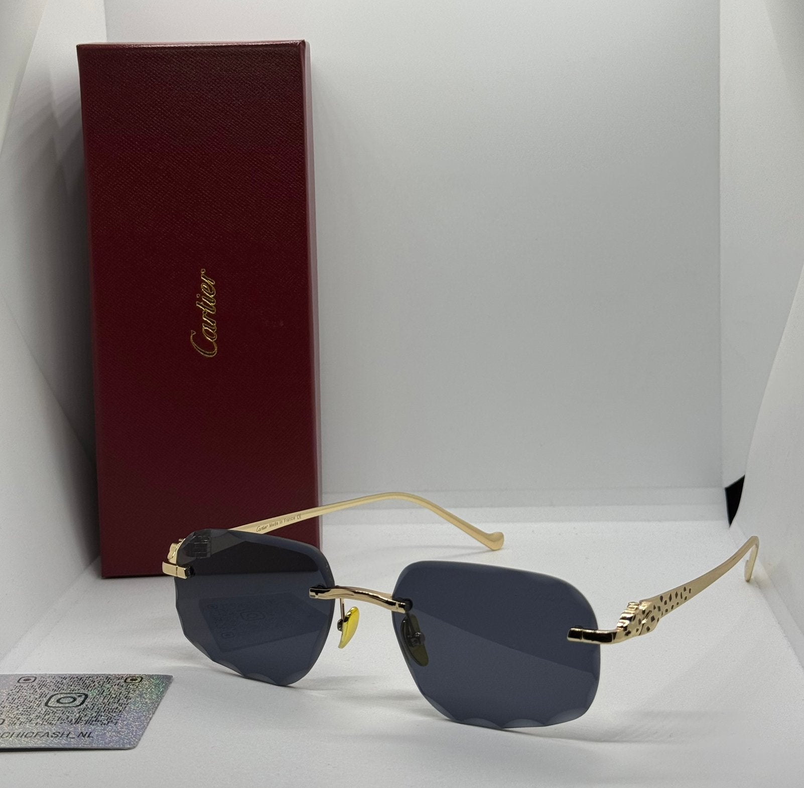 Cartier Diamond cut Panther Bril op=op, Ophalen of Verzenden, Zo goed als nieuw, Zwart, Overige merken