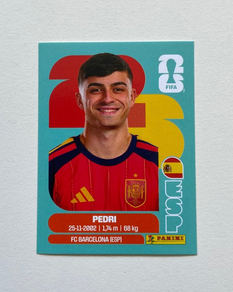 Panini WK 2026 - Pedri, Ophalen of Verzenden, Nieuw, Sticker