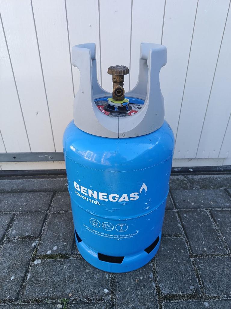 Benegas Comfort Steel gasfles 6KG, Caravans en Kamperen, Kampeeraccessoires, Ophalen, Gebruikt