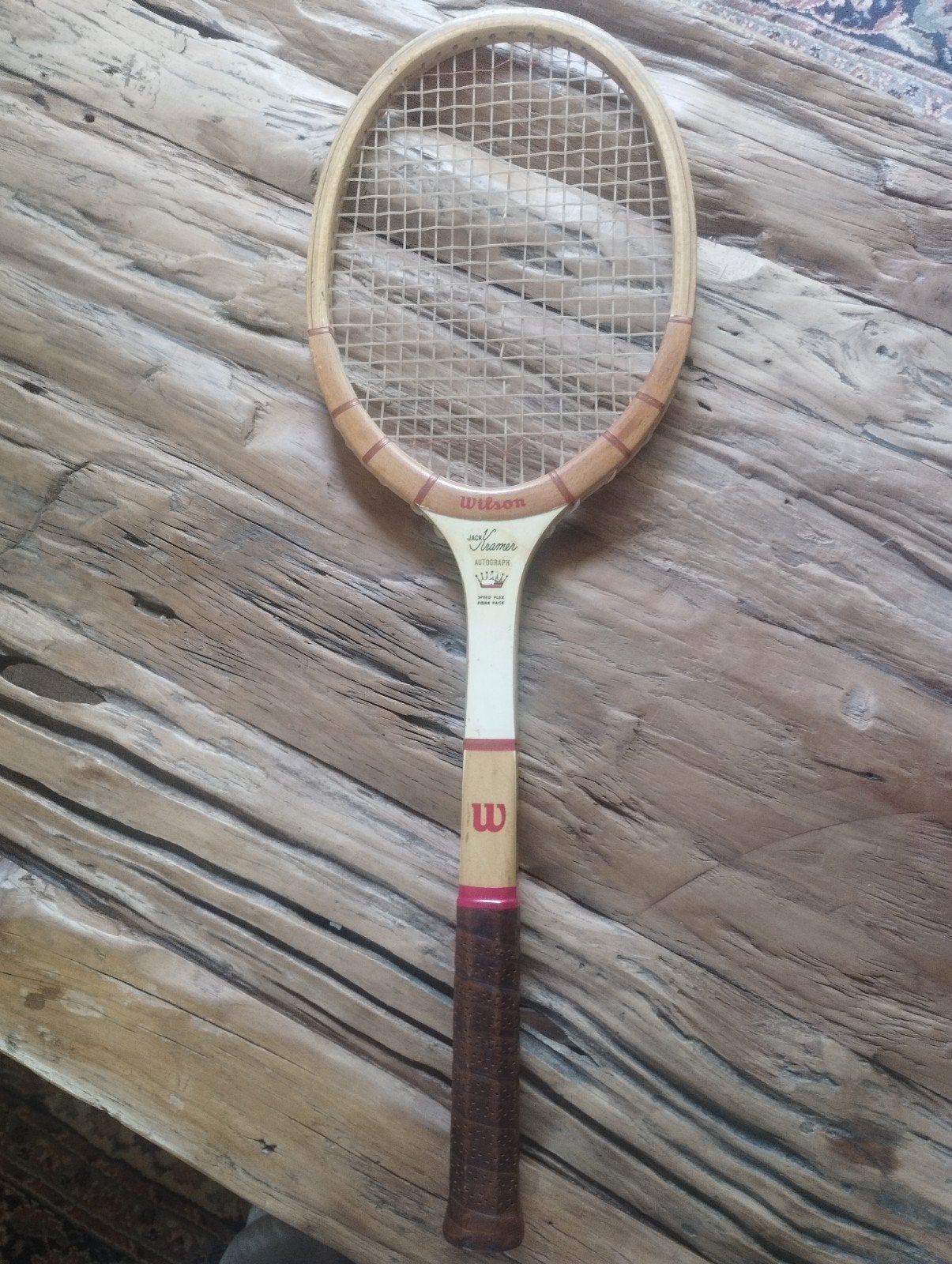 Vintage Wilson Jack Kramer Autograph Tennisracket, Ophalen of Verzenden, Gebruikt, Racket, Wilson