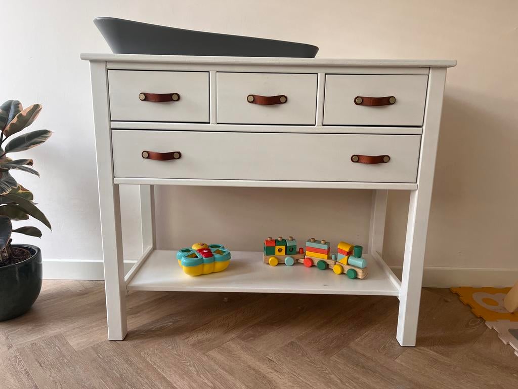 Witte kast/commode, Ophalen, Gebruikt, 50 tot 70 cm, 75 tot 100 cm