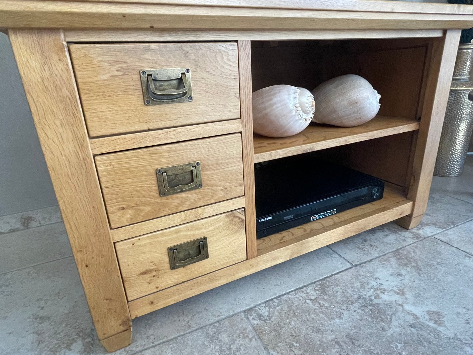 Mooie tv kast, Ophalen, Gebruikt, 100 tot 150 cm, Eikenhout