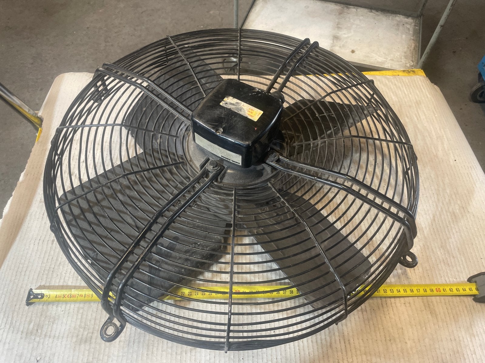 Zwarte Industriële Ventilator - Ziehl-Abegg FB050-VDK.4I.6S, Doe-het-zelf en Verbouw, Ophalen, Gebruikt