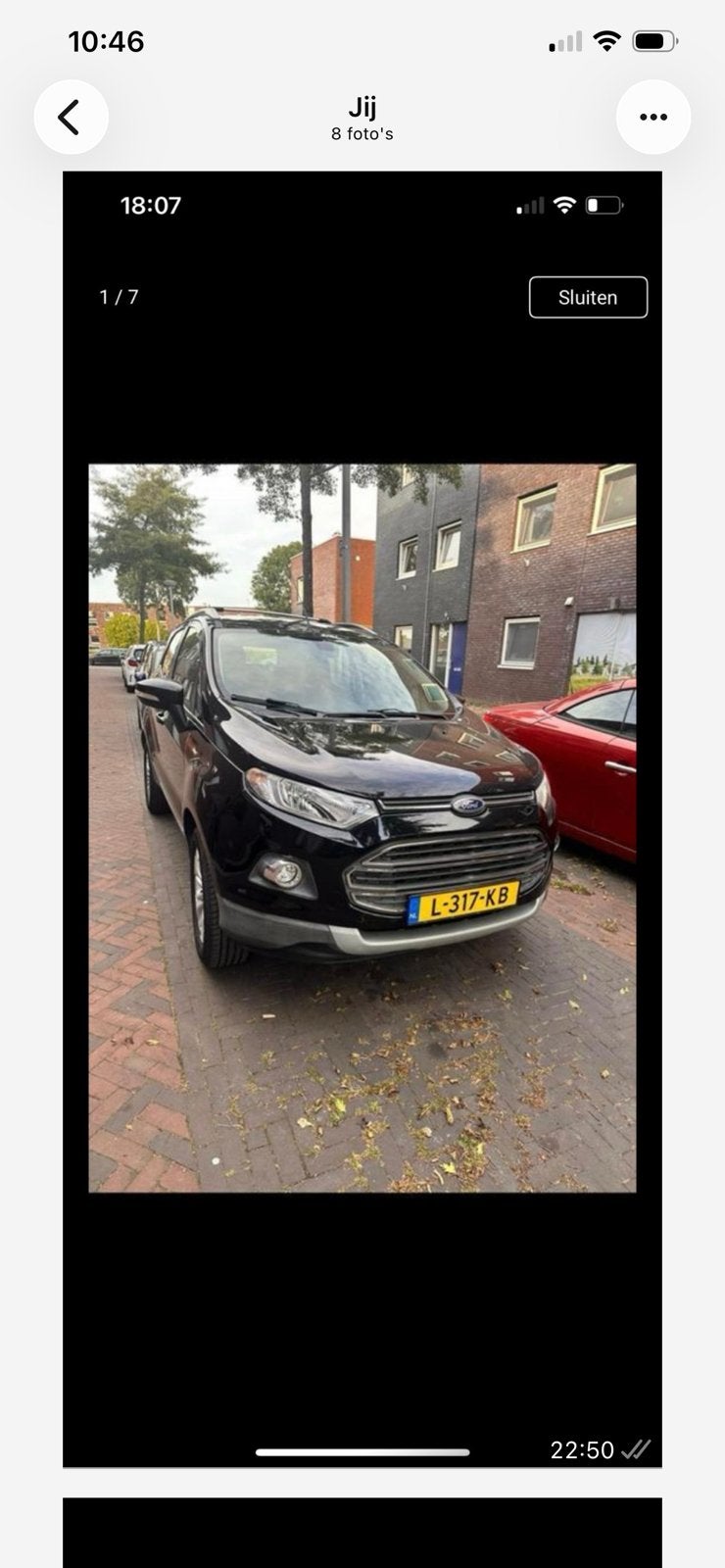 Ford Ecosport 1.0 Ecoboost 92KW 2016 Zwart, Auto's, Ford, Particulier, Ecosport, Benzine, D, SUV of Terreinwagen, Handgeschakeld