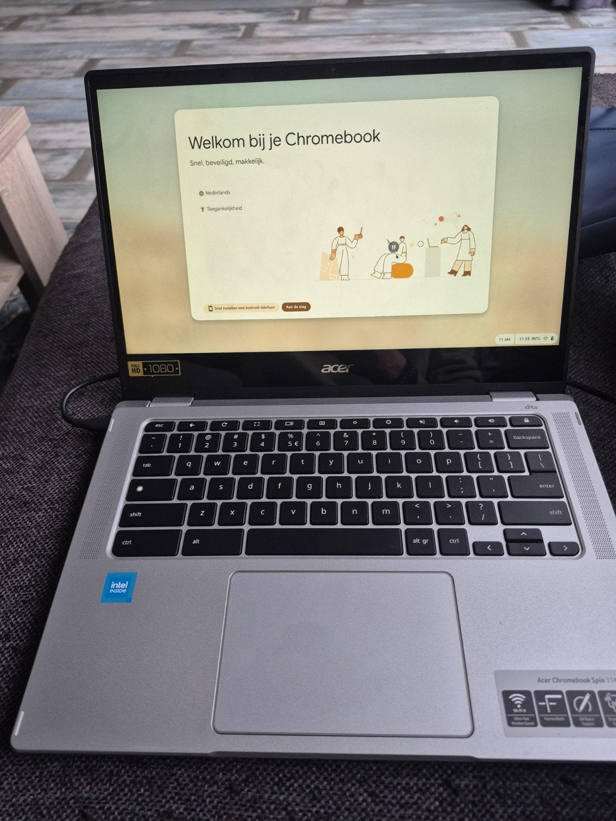 Acer Chromebook Spin 314 - Topstaat, 100% batterij, Computers en Software, 14 inch, 4 GB of minder, 64 GB, Touchscreen