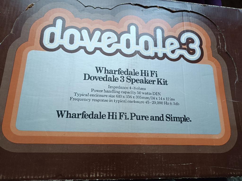 Warfdale Dovedale speaker kit, Audio, Tv en Foto, Luidsprekers, Overige typen, Nieuw, Minder dan 60 watt, Ophalen