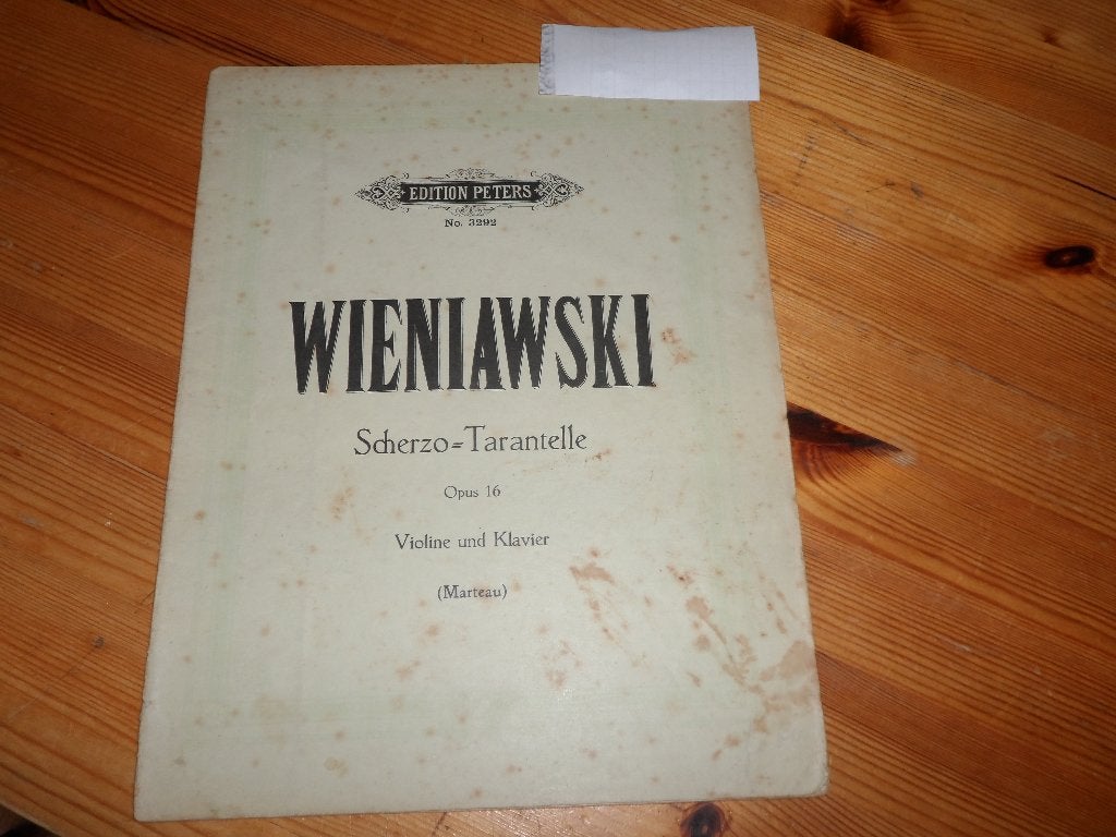 Wieniawski, Gebruikt, Klassiek, Ophalen of Verzenden, Piano
