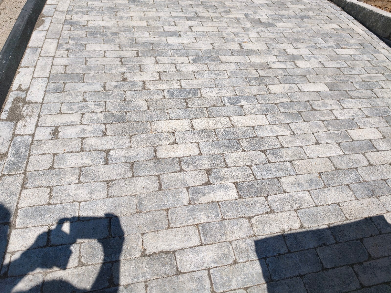 Betonnen klinkers voor terras of oprit, Tuin en Terras, Ophalen, Gebruikt, Klinkers, 10 m² of meer