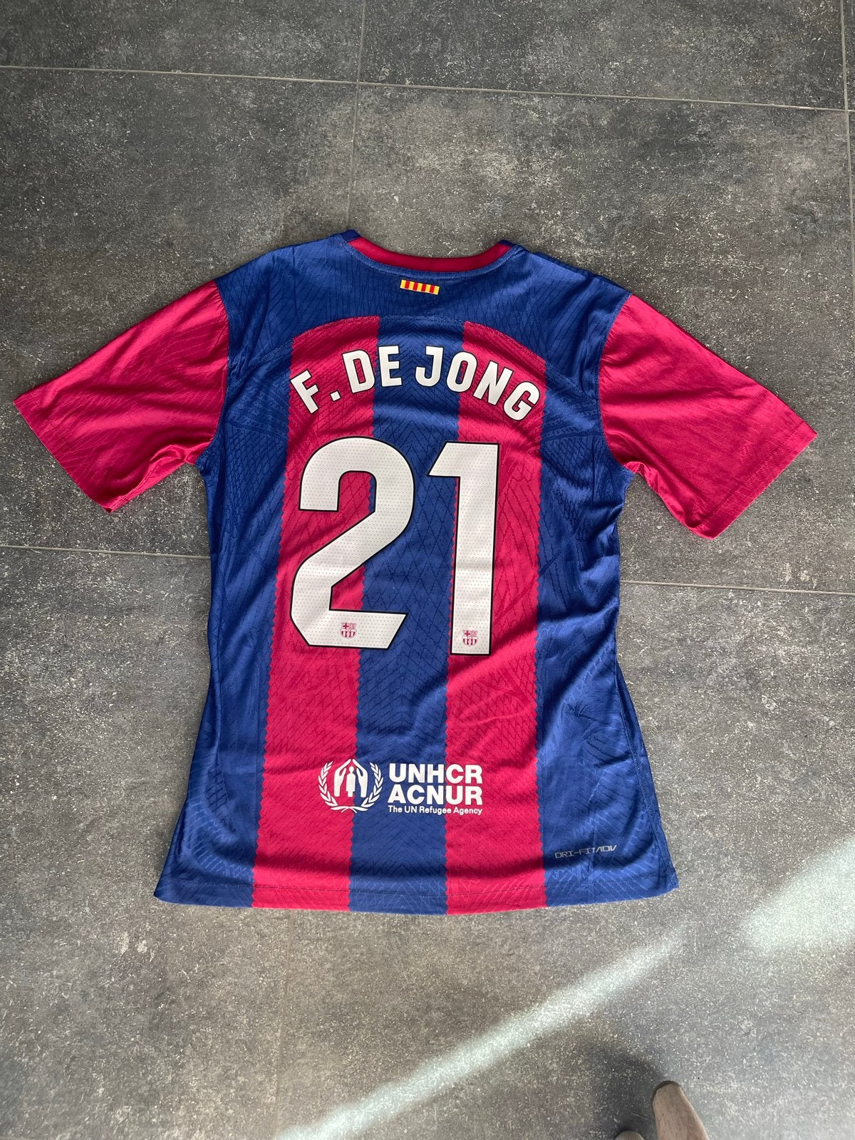 FC Barcelona Thuisshirt 2022/2023 F. de Jong #21, Sport en Fitness, Voetbal, Groter dan maat XL, Verzenden, Zo goed als nieuw