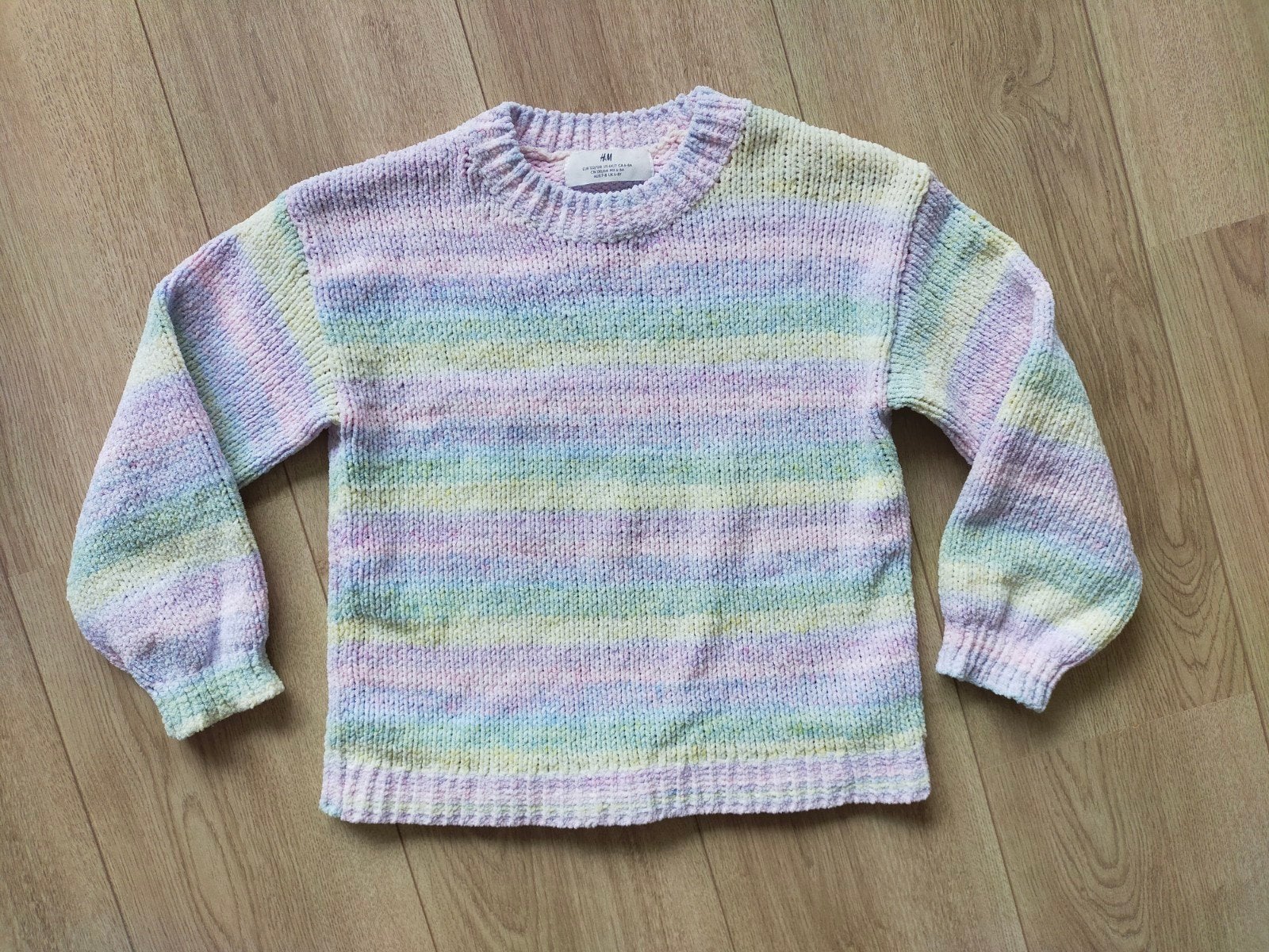 Izgs! Heerlijke gekleurde chenille trui van H&M! Mt 122/128, Gebruikt, Meisje, Trui of Vest, H&M