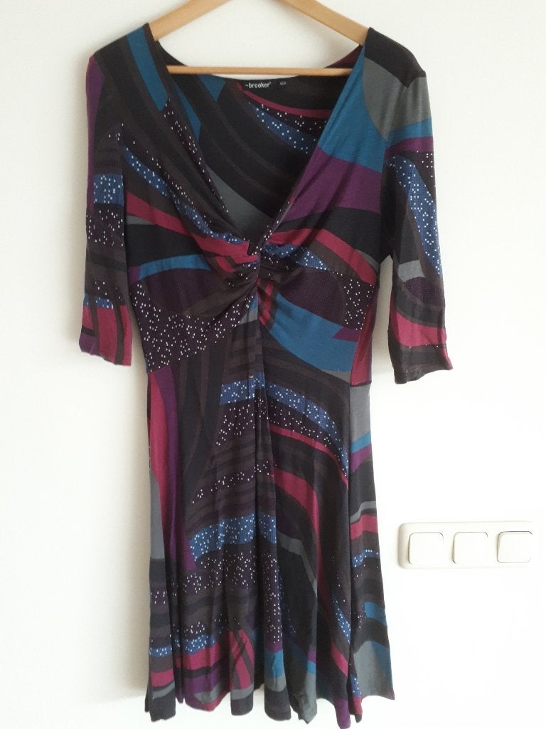 Brooker jurkje, Maat 38/40 (M), Blauw, Ophalen of Verzenden, Zo goed als nieuw