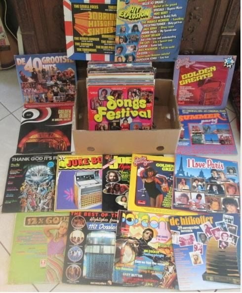 Grote Partij van 90 Verzamelalbums LP's, Cd's en Dvd's, Vinyl | Verzamelalbums, Ophalen of Verzenden, Zo goed als nieuw, 12 inch