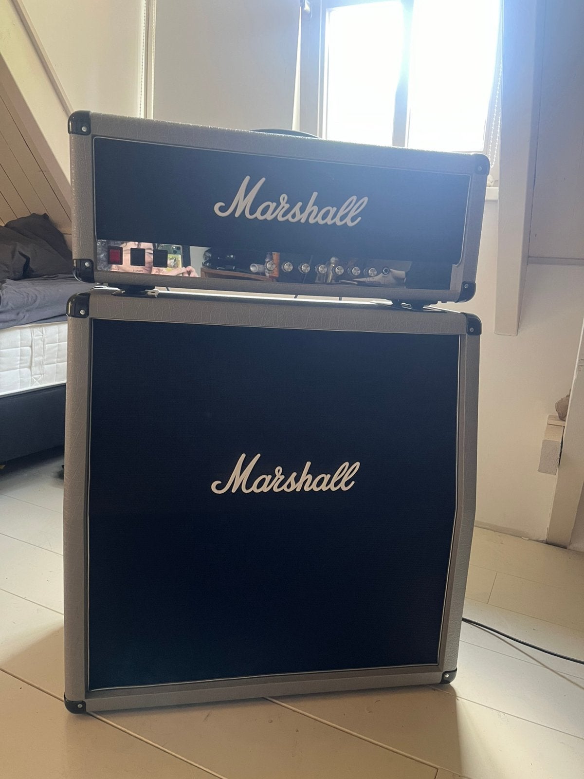 Marshall Silver Jubilee Stack – 2555X + 2551AV, Muziek en Instrumenten, Versterkers | Bas en Gitaar, Ophalen, Zo goed als nieuw