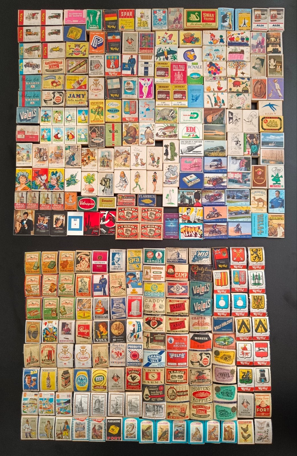 Collectie vintage luciferdoosjes & etiketten - 280stuks., Ophalen of Verzenden, Gebruikt, Luciferdoosjes of -merken