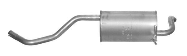 Uitlaat, Einddemper Renault Clio III, -, Renault, -, Nieuw