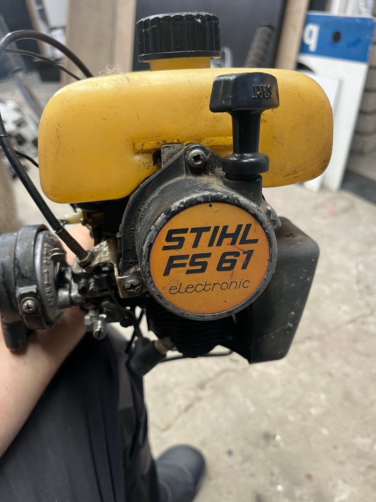 Stihl FS 61  Benzine Bosmaaier, Tuin en Terras, Bosmaaiers, Ophalen of Verzenden, Gebruikt, 30 tot 50 cm, Benzine