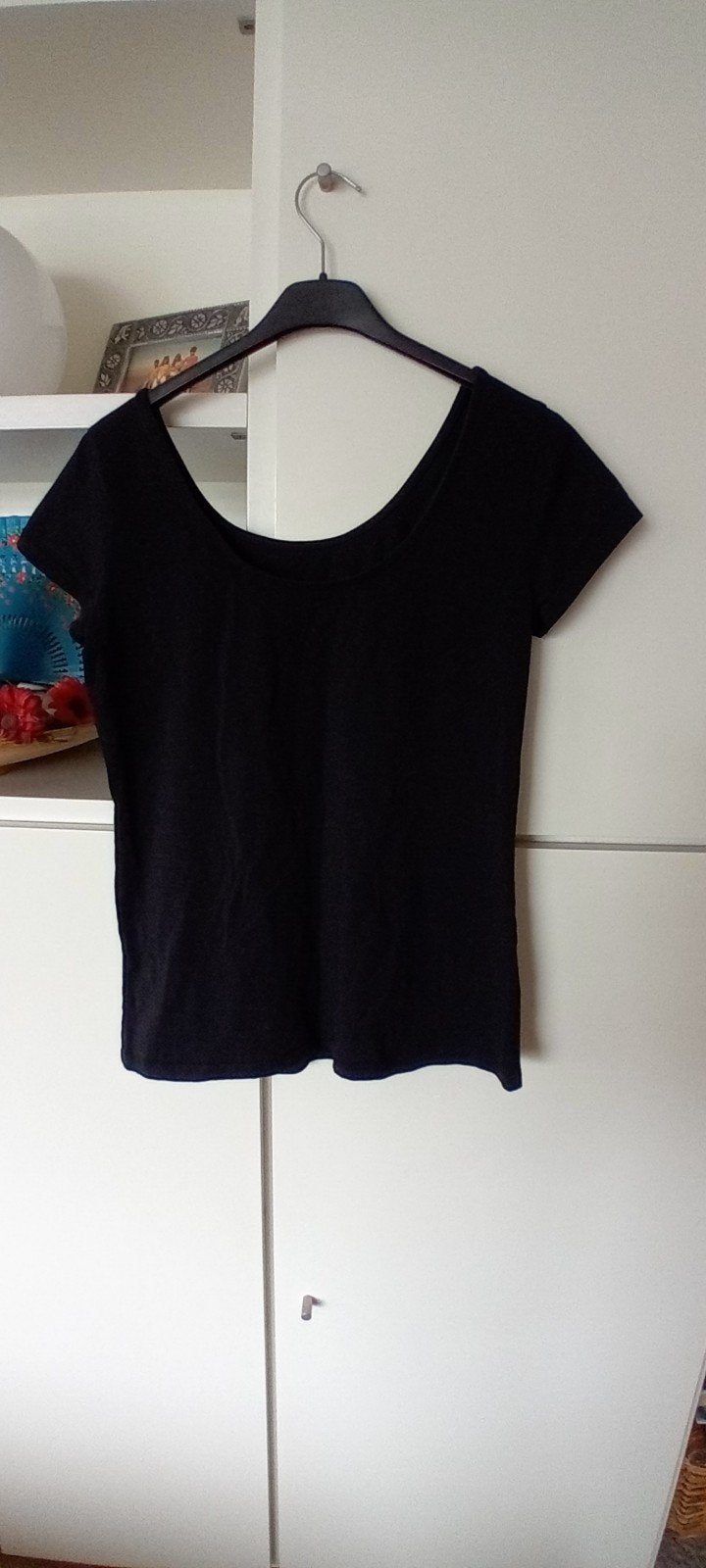 Zwart t'shirt, Kleding | Dames, Tops, Ophalen of Verzenden, Zo goed als nieuw, Zwart, Korte mouw