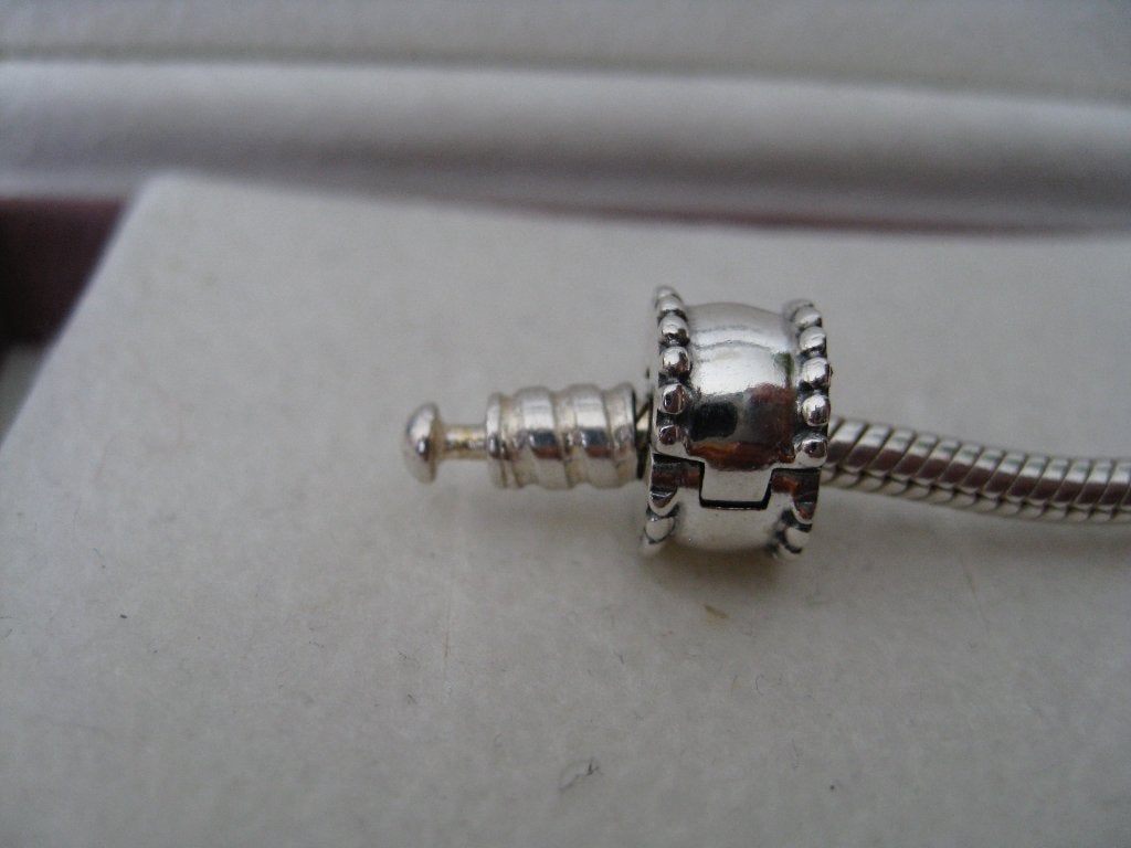 Pandora Clip/stopper, Verzenden, Zo goed als nieuw, Zilver, Pandora