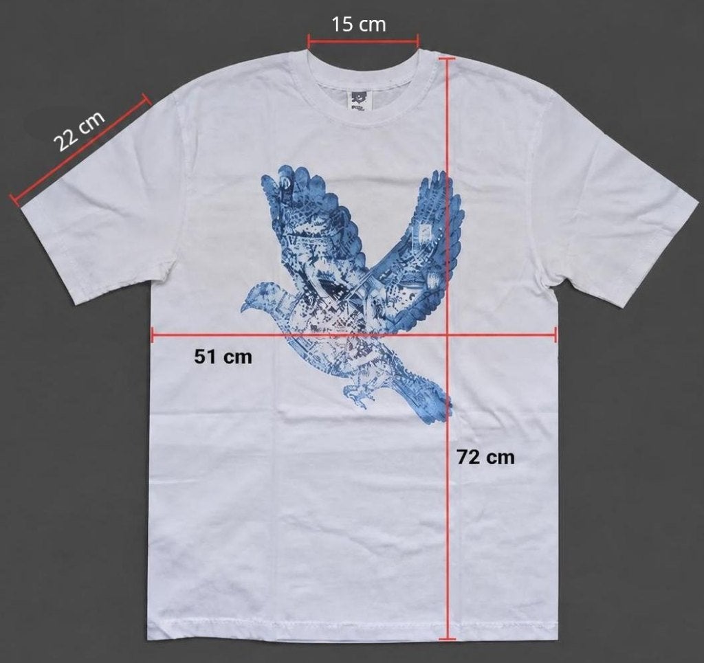 Coldplay T-Shirt Duif & Vleugels Fürstová Wit L 51 x 72 cm, Ophalen, Nieuw, Maat 52/54 (L), Wit