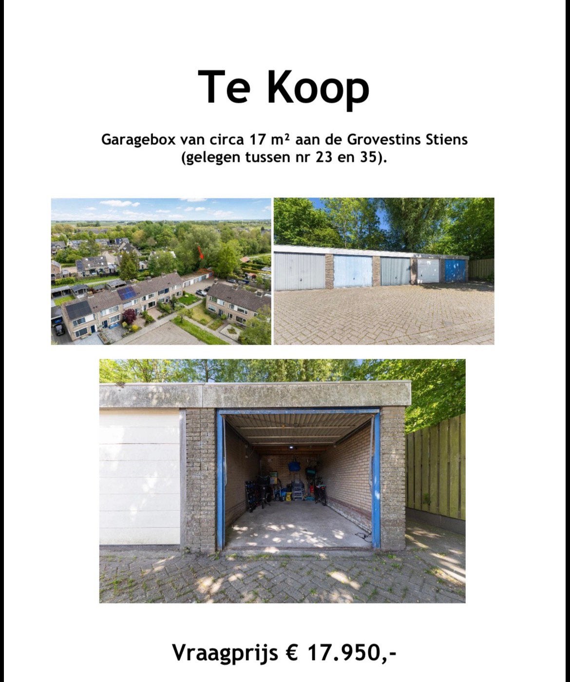Garagebox in Stiens, Huizen en Kamers