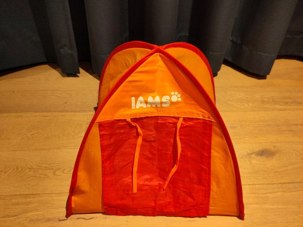 IAMS Katten/Honden Speeltentje - Oranje/Rood, Ophalen of Verzenden, Zo goed als nieuw, Tot en met 2