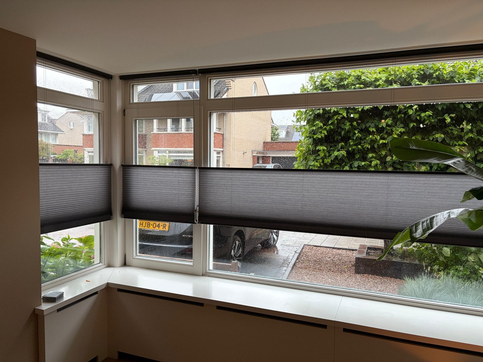 Luxaflex Plissé Gordijnen Grijs - Diverse Maten, Ophalen, Gebruikt, 200 cm of meer, Grijs