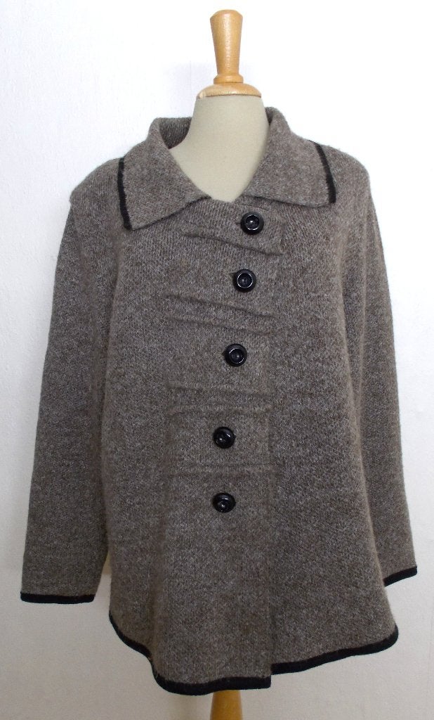 Mooi bruin wol mix vest! XL, Verzenden, Zo goed als nieuw, Maat 46/48 (XL) of groter, Bruin