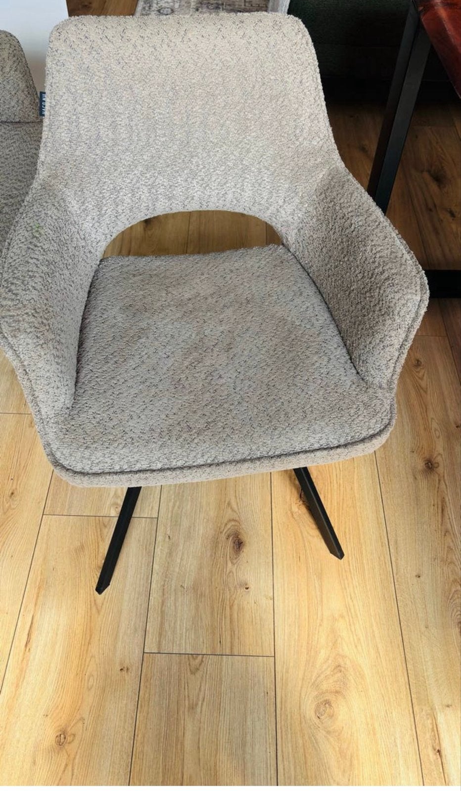 2x Taupe Haco stoelen, Twee, Overige kleuren, Ophalen of Verzenden, Zo goed als nieuw