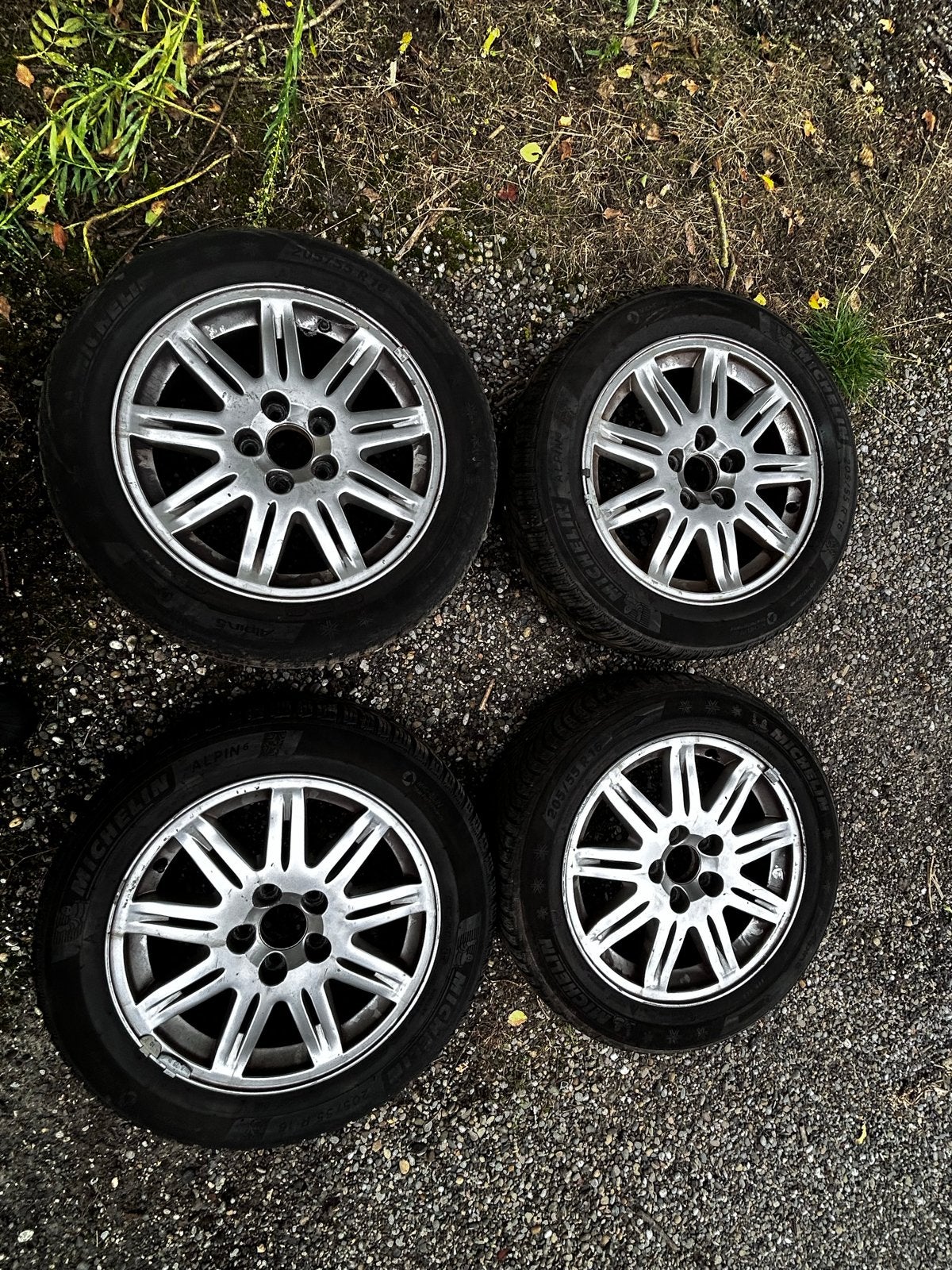Winterbanden+velg Volvo  205/55R16 - 2 aan vervanging toe, Ophalen, Gebruikt