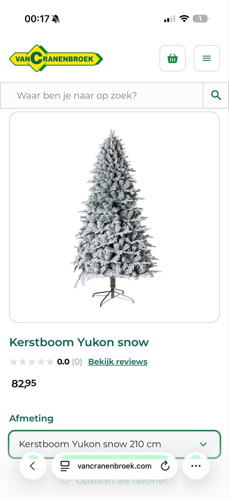 Kerstboom zo goed als nieuw, Ophalen